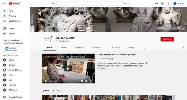 Le musée Guimet sur Youtube Le musée Guimet sur Youtube