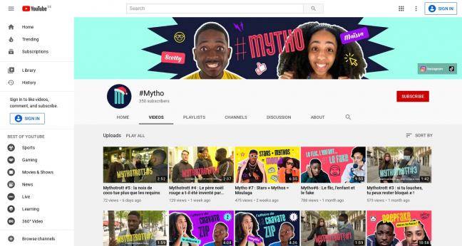 #Mytho (Chaîne Youtube)