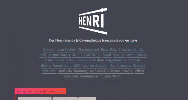 Henri : des films rares à voir en ligne Henri : des films rares à voir en ligne