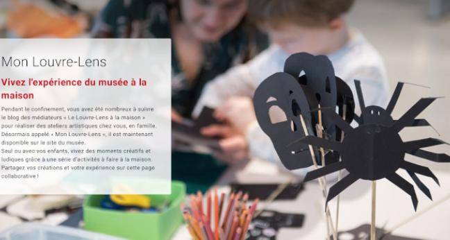 Activités en ligne du Louvre-Lens