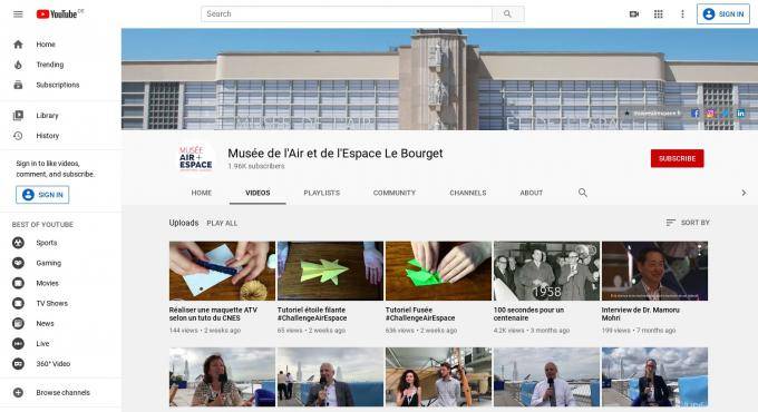 Musée de l'Air et de l'Espace sur YouTube Musée de l'Air et de l'Espace sur YouTube