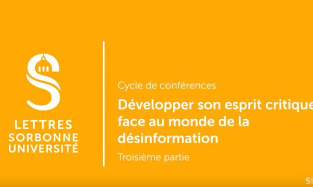 Développer son esprit critique face au monde de la désinformation Développer son esprit critique face au monde de la désinformation