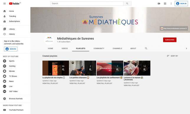 Les médiathèques sur Youtube Les médiathèques sur Youtube