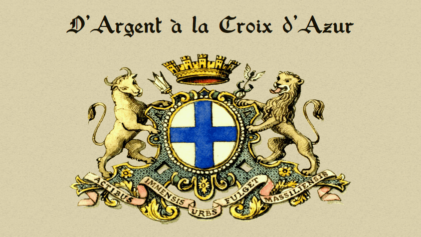 Argent à la croix d'azur
